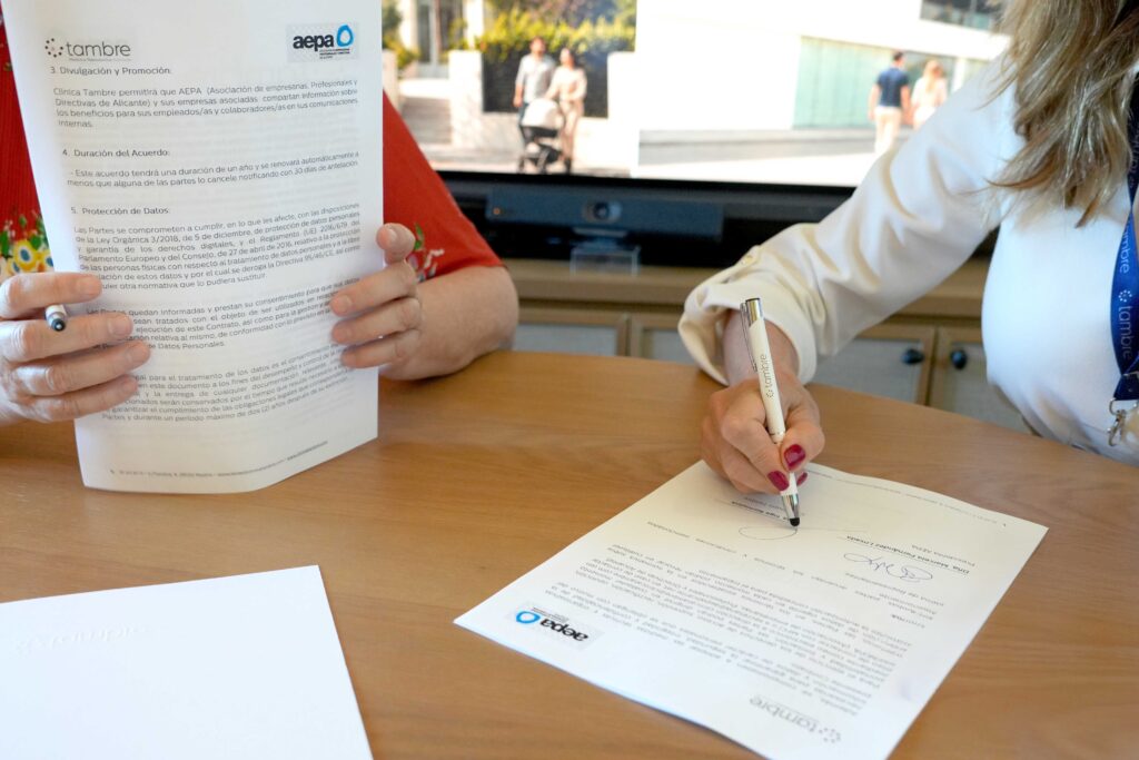 detalle Firma acuerdo AEPA y Tambre